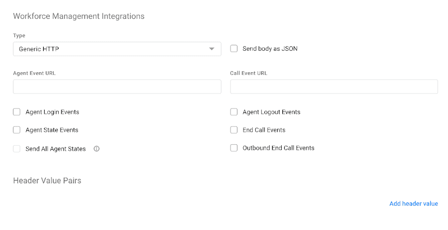 Configuring the Workforce Management Integration