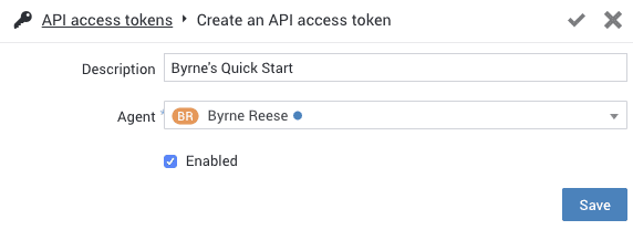 API access token
