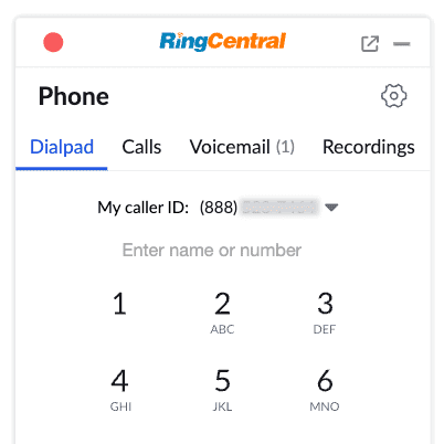 RingCentral Embeddable phone and javascript widget