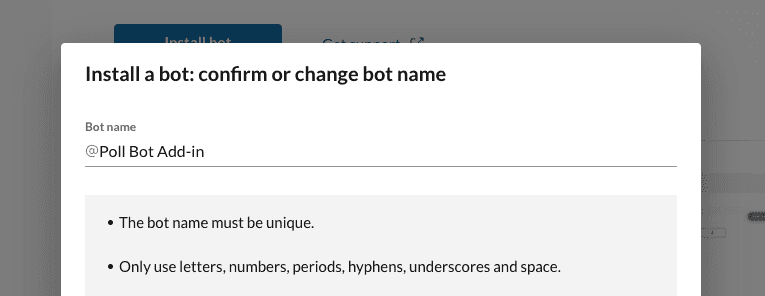 Installing and uninstalling bots